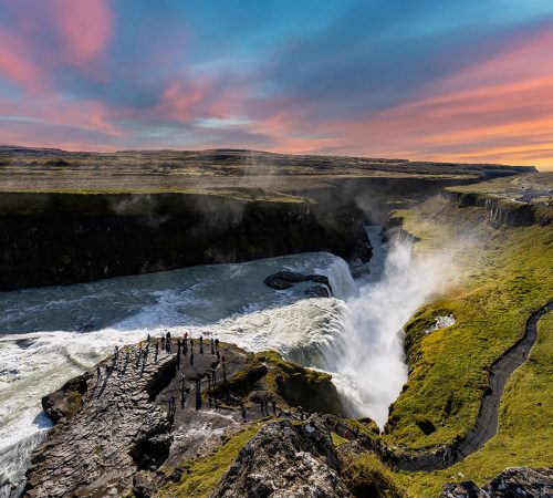 Gullfoss Sunset - SIG07061-Edit 3