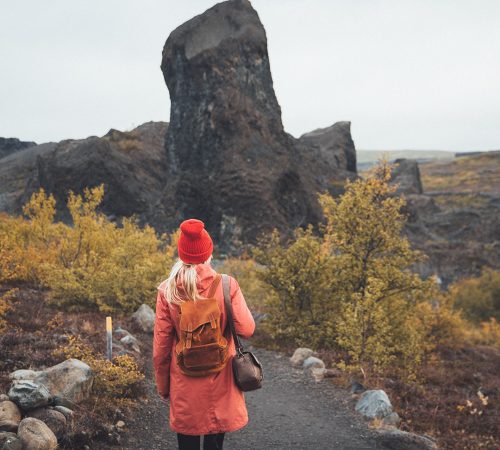 Hljodaklettar Rocks People Visit North Iceland 17